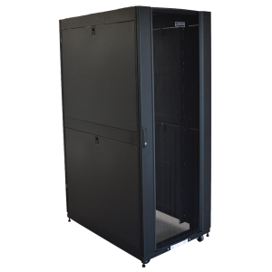 The DC series floor cabinet is intended for 19" equipment installed on two or four mounting rails. Extended (800mm) width model allows easy equipment cable management.